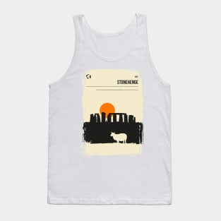 Stonehenge Book Cover Travel Poster Tank Top